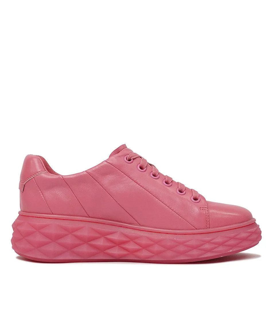 Irsia New Pink Leather Sneakers