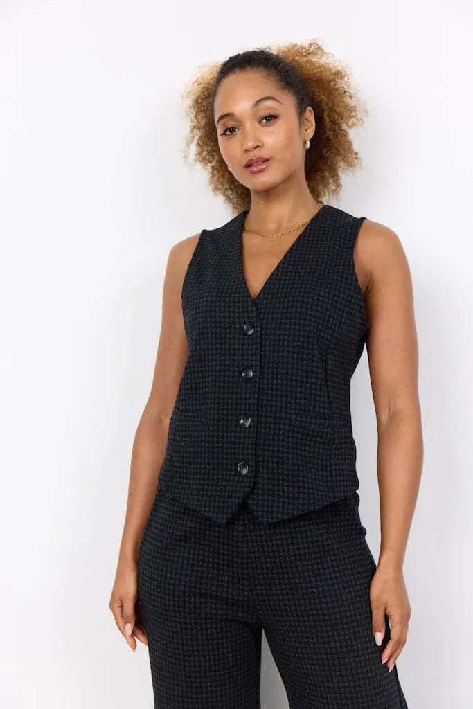 Isobel Waistcoat in Black Combi