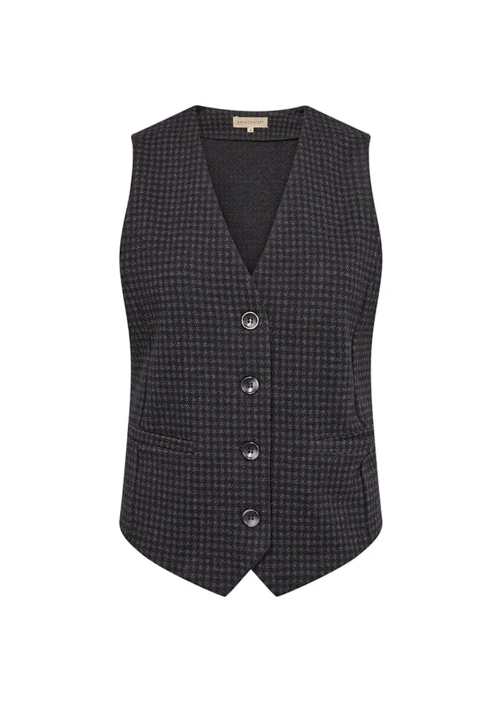 Isobel Waistcoat in Black Combi