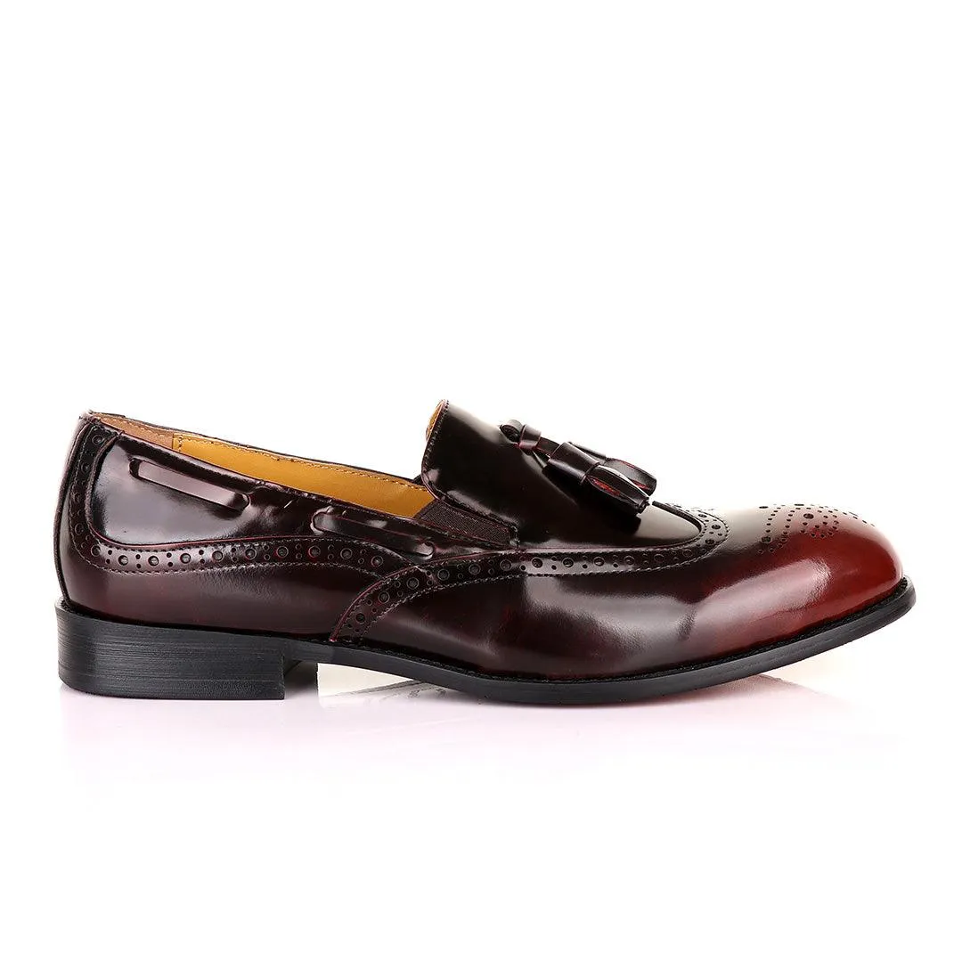 John Mendson Brogues Oxblood Tassel