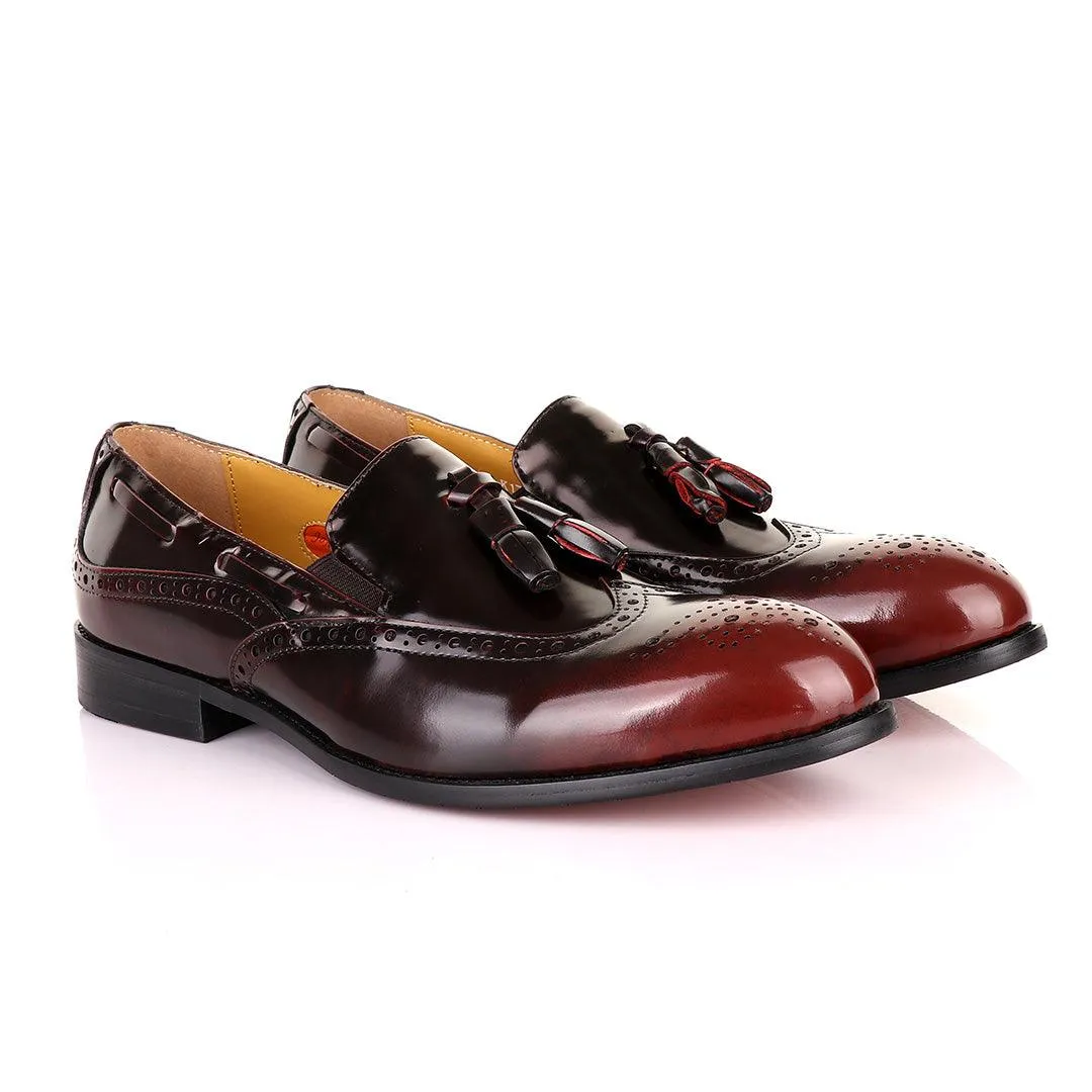 John Mendson Brogues Oxblood Tassel