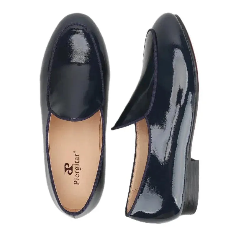 Kids Loafers Refined Elegance: Handmade Children's Patent Leather Loafer