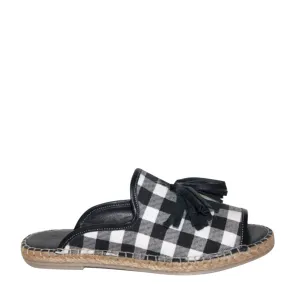 Kind Slide in Black Gingham