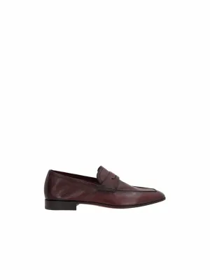 Lorenzo Grainy Leather Loafers