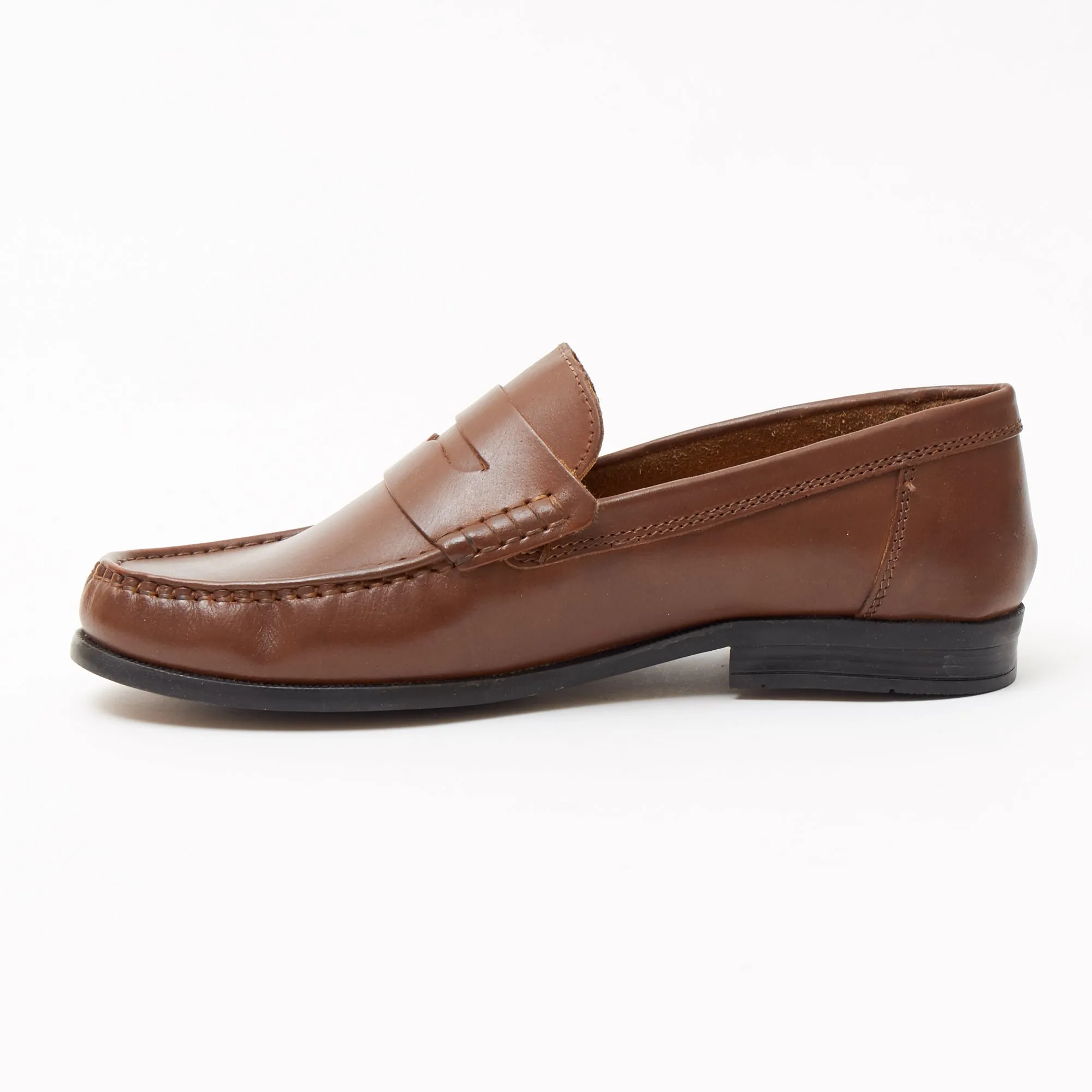 Mens Leather Casual Shoes - 2812_Tan Buff