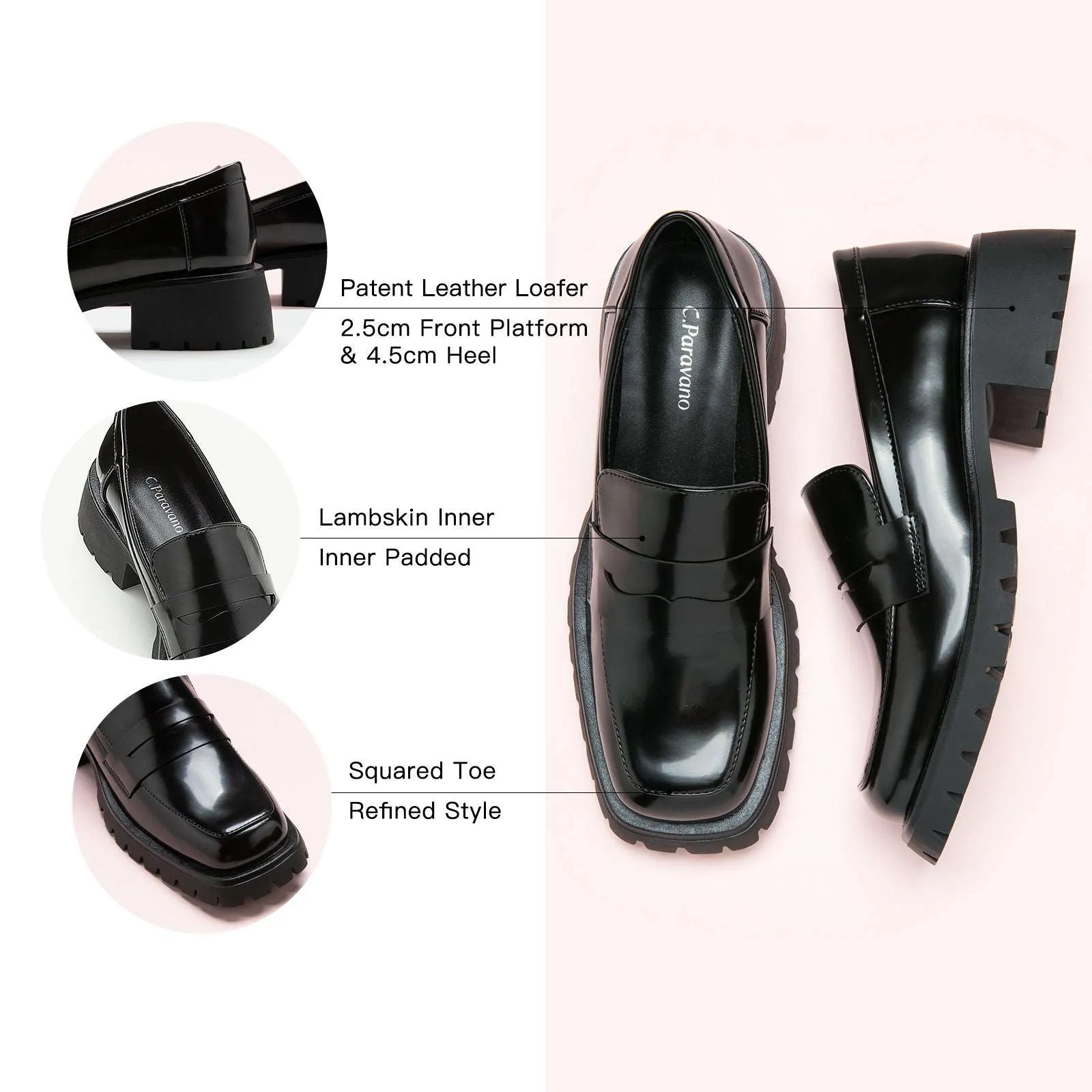 Minimalist Platform Loafers (Monica)