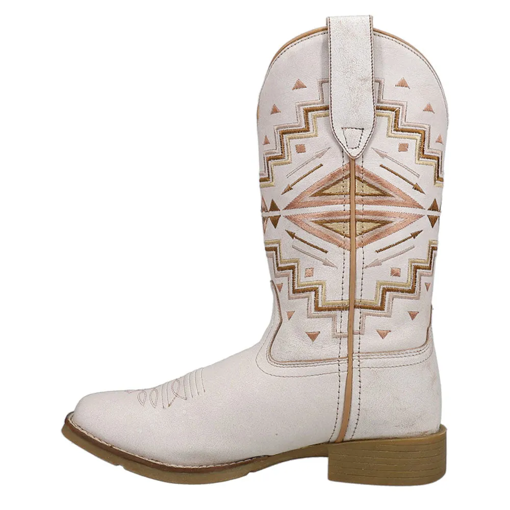 Monterey Aztec Southwest Square Toe Cowboy Boots