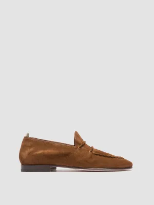 OLIVER 001 - Brown Suede Venetian Loafers