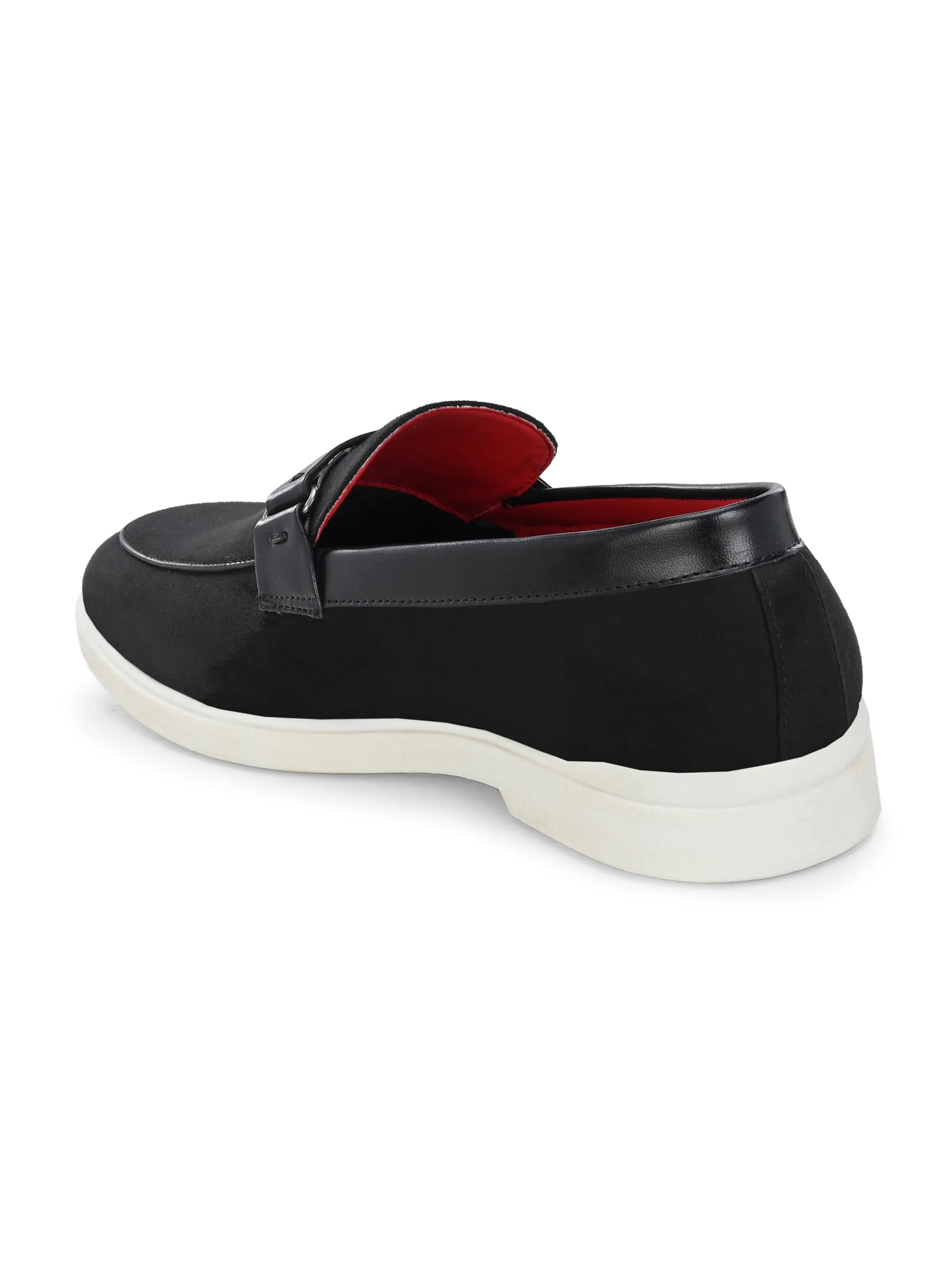 Piana Black Casual Slip-Ons