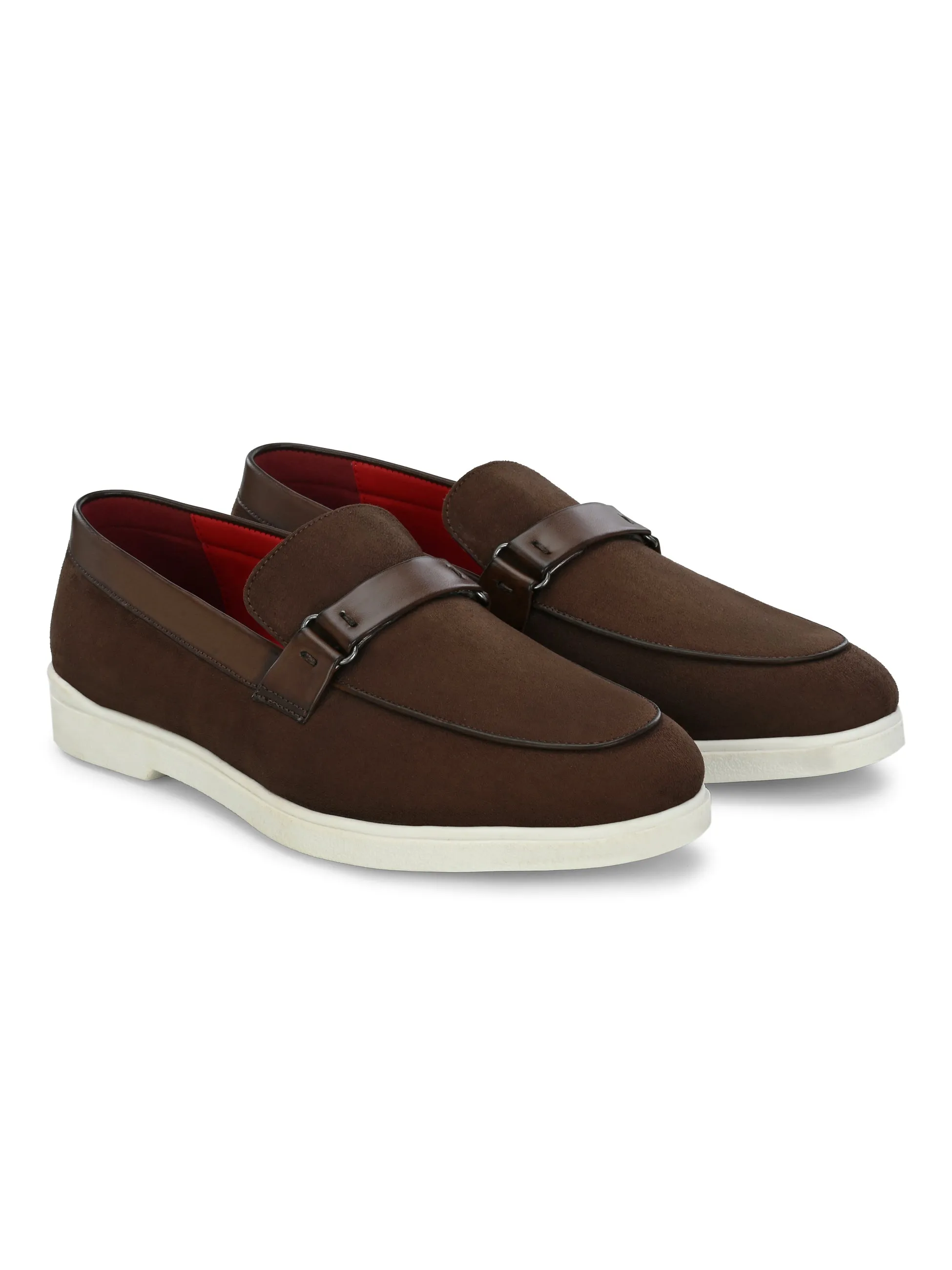 Piana Brown Casual Slip-Ons