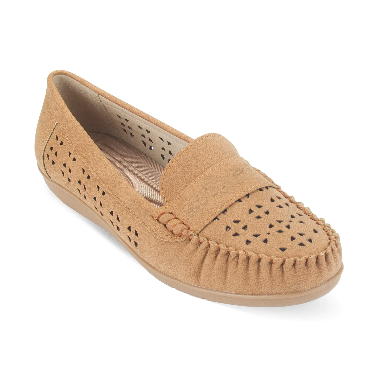 Quinn women's hollow perforated casual loafer