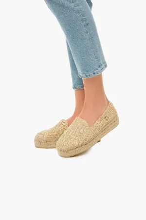 Raffia Platform Slippers