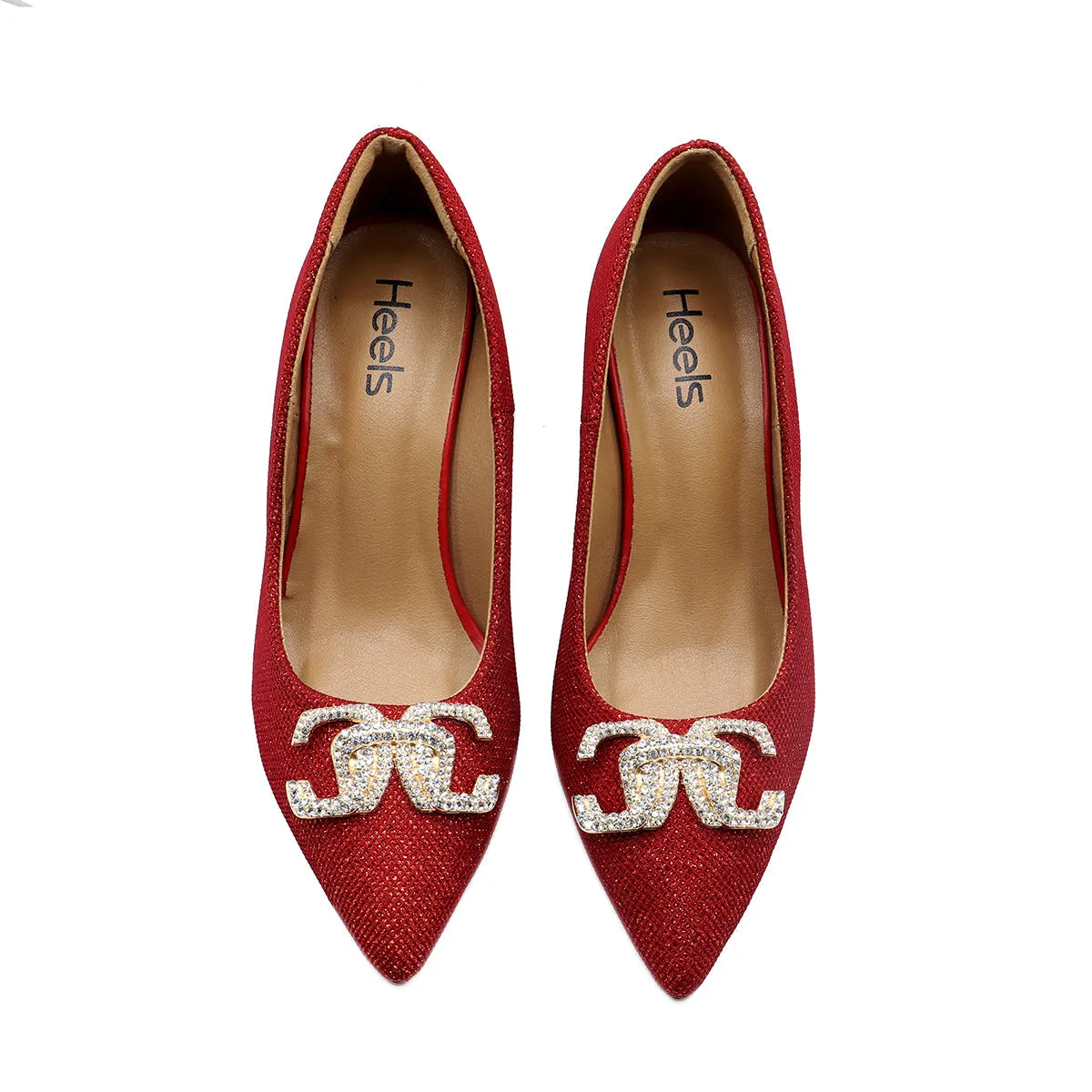 Red Formal Court Shoes 087112