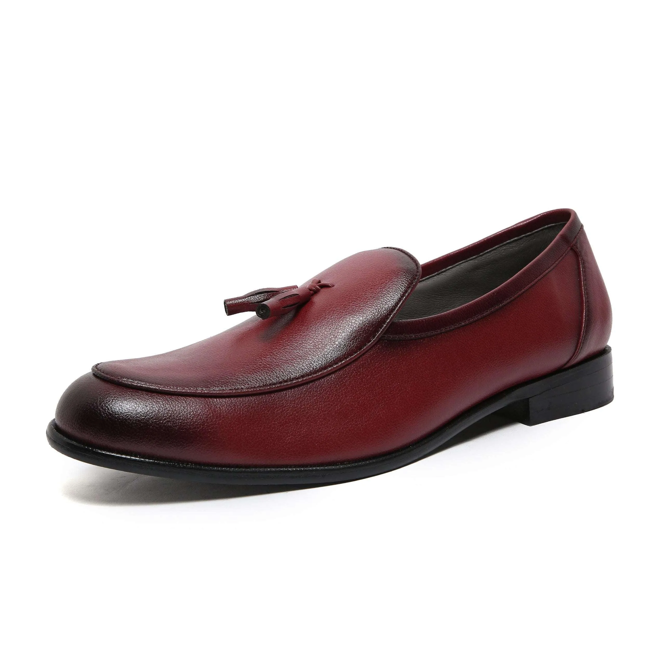 RICO - MAROON DUAL TONE TASSEL SLIP-ON