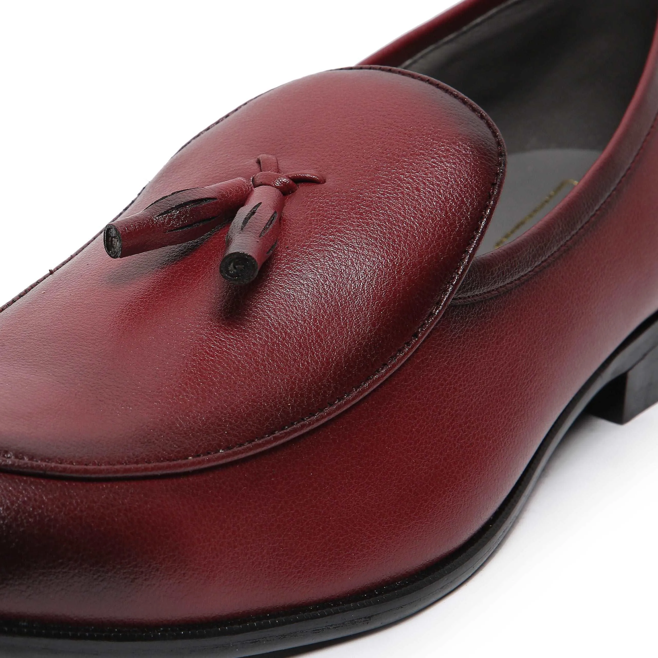 RICO - MAROON DUAL TONE TASSEL SLIP-ON