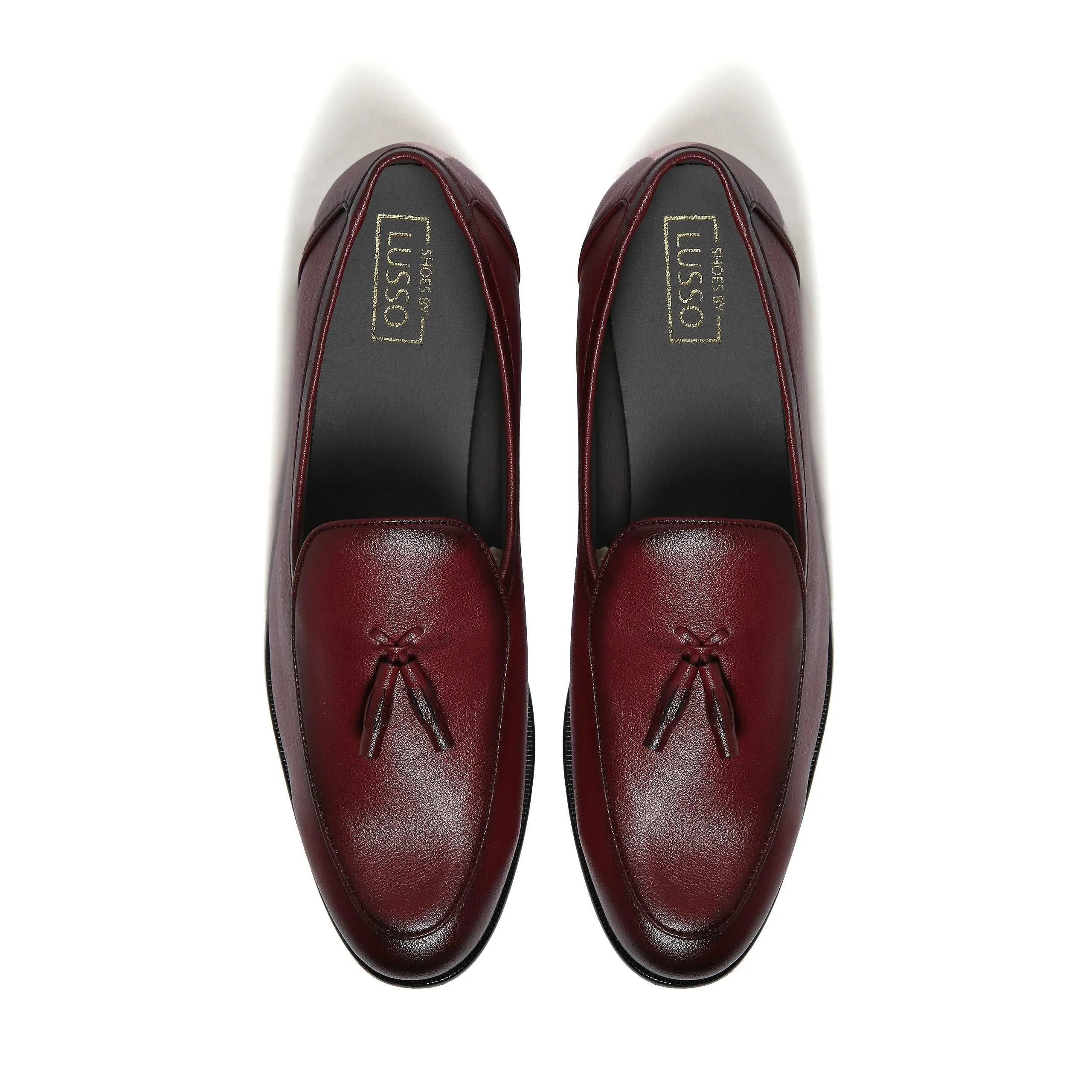 RICO - MAROON DUAL TONE TASSEL SLIP-ON