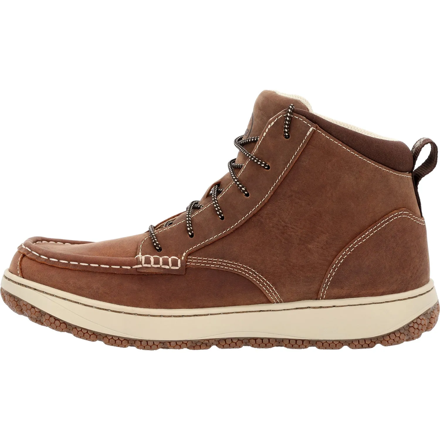 Rocky Mens Dry Strike SRX Brown Leather Casual Boots