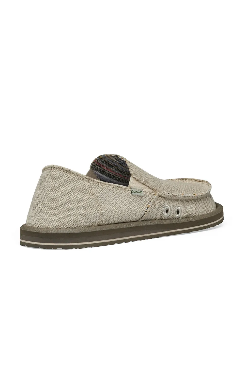 Sanuk Mens Hemp Slip On