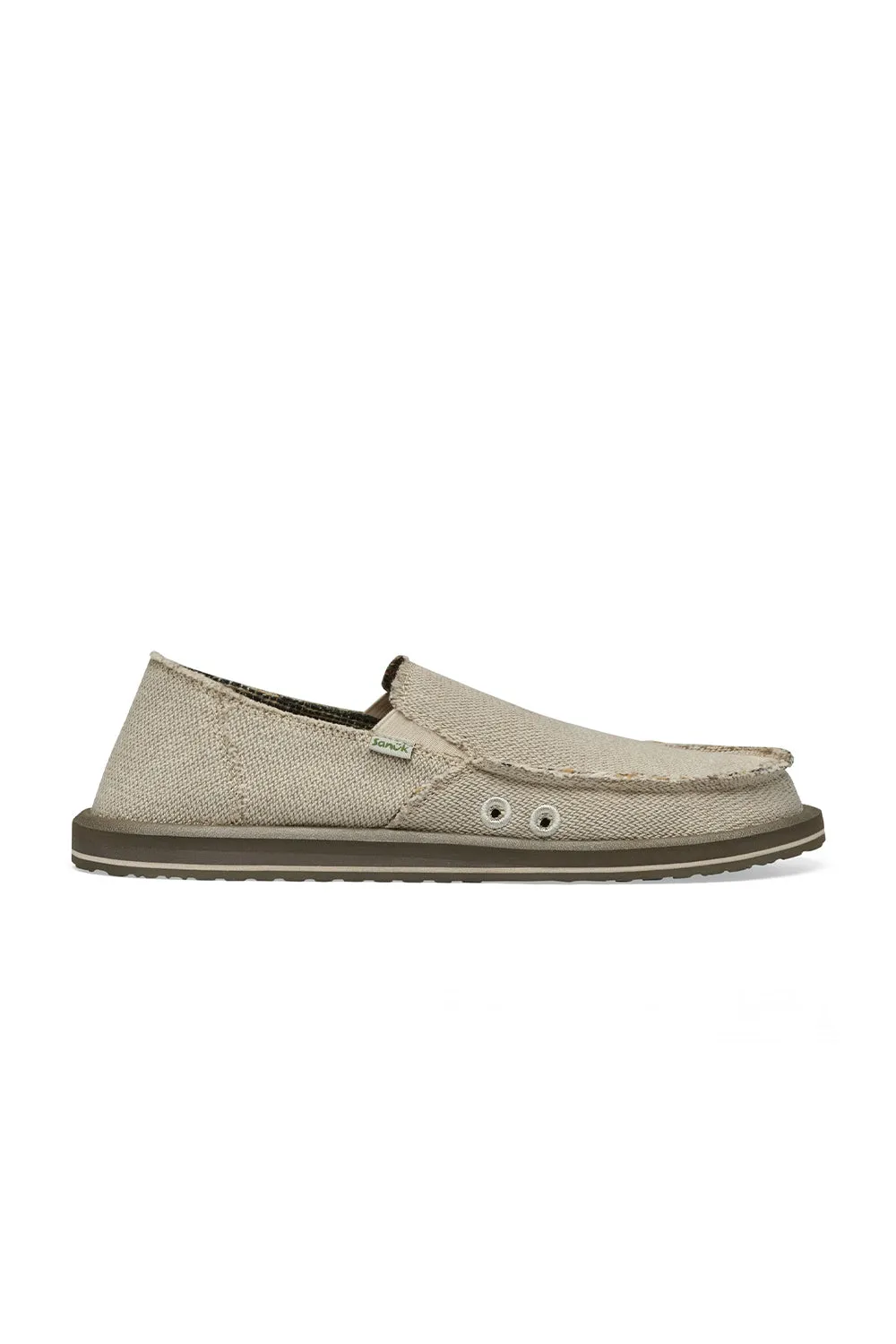 Sanuk Mens Hemp Slip On