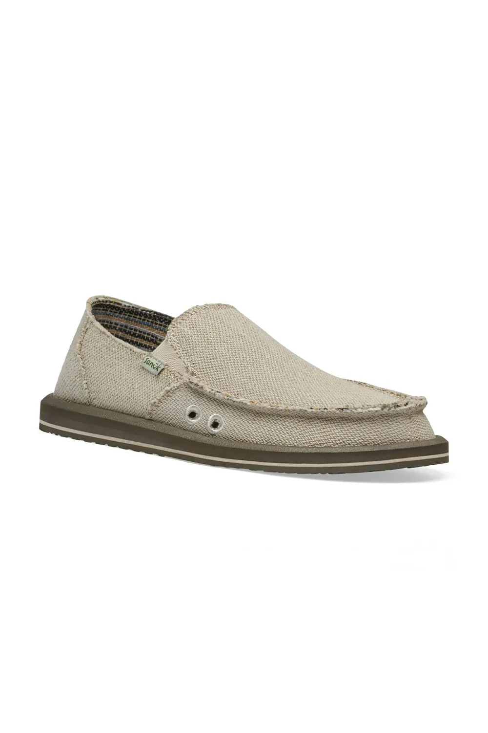 Sanuk Mens Hemp Slip On