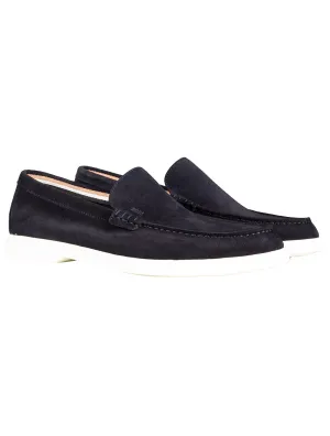 Sienne Moccasins Casual Slip Ons Navy