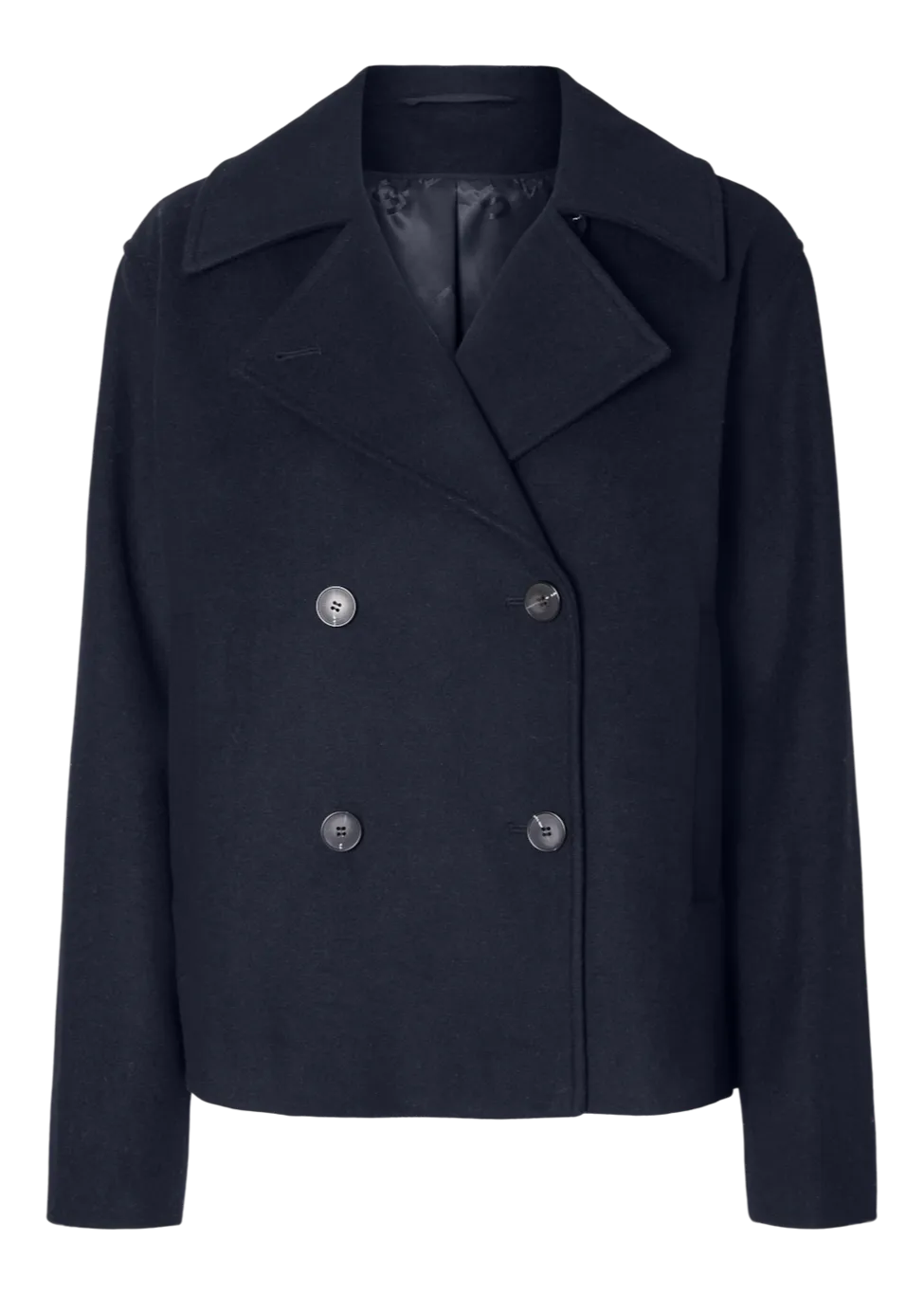 SLFALMA SHORT WOOL JACKET NOOS | DARK SAPPHIRE