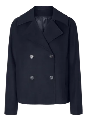 SLFALMA SHORT WOOL JACKET NOOS | DARK SAPPHIRE