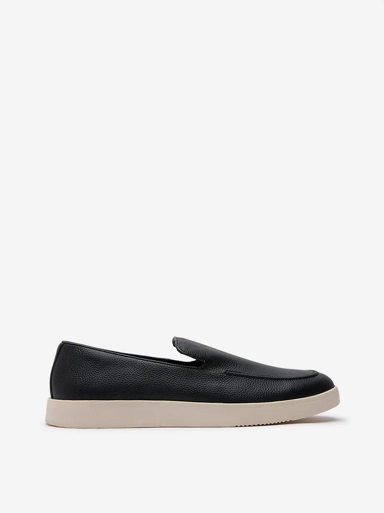 SOLEPLAY Black Slip-On Loafers