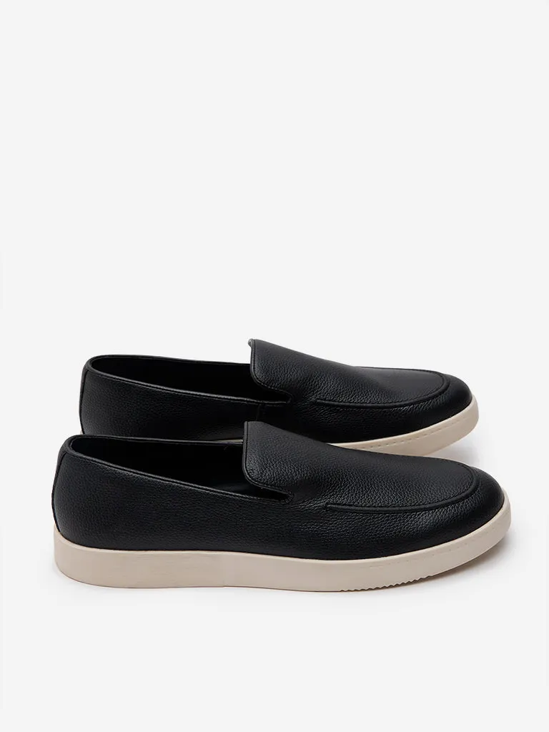 SOLEPLAY Black Slip-On Loafers