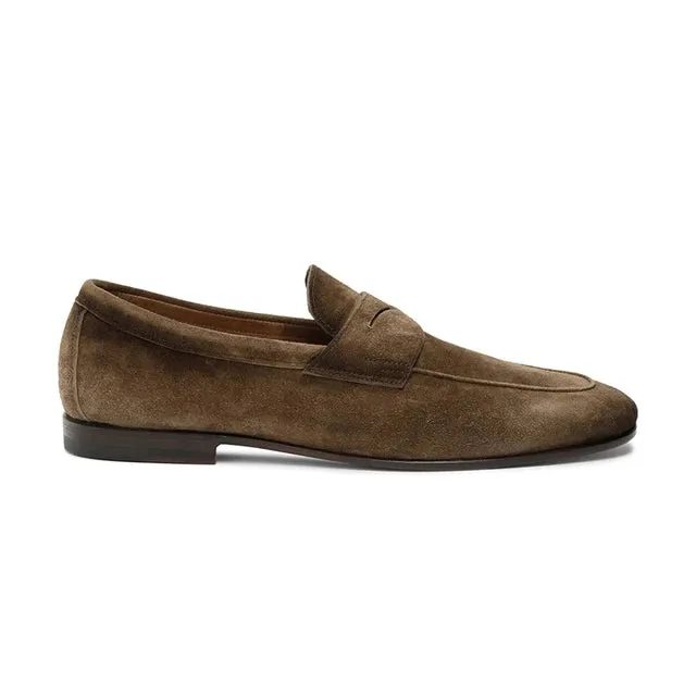 Solid Suede Genuine Leather Loafers