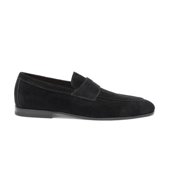 Solid Suede Genuine Leather Loafers