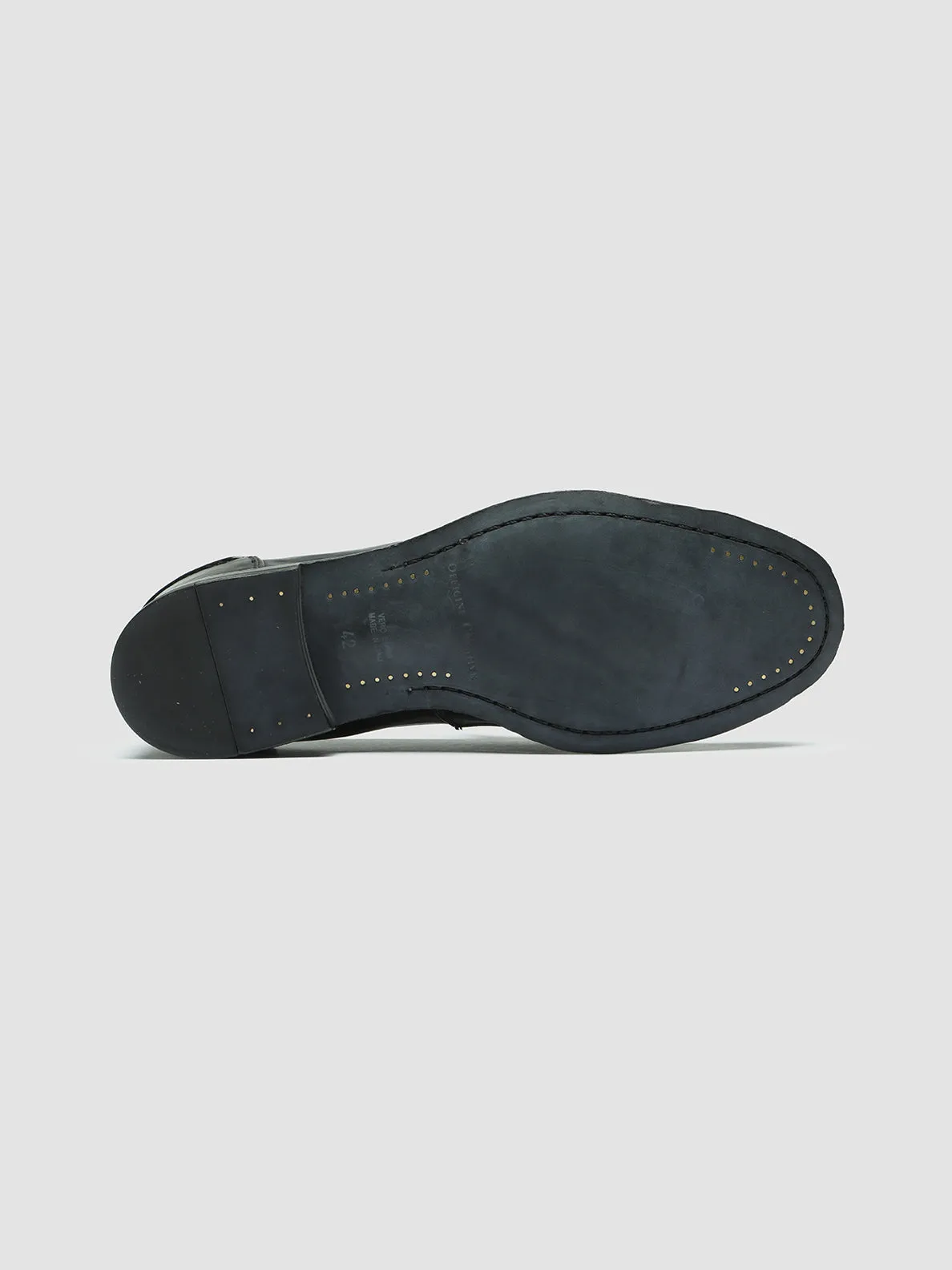 STEREO 008 - Black Leather Penny Loafers