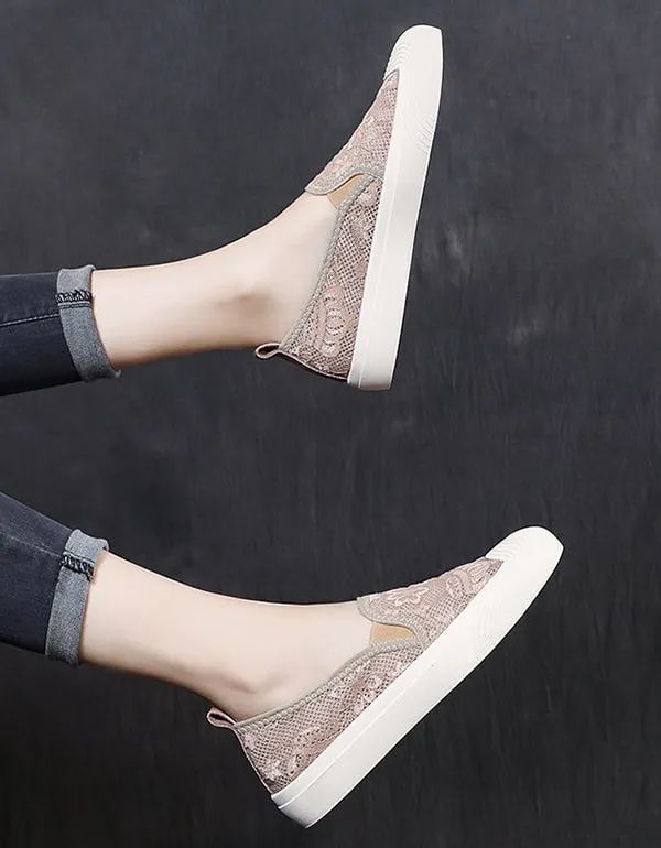 Summer Spring Lace Casual Flat Shoes