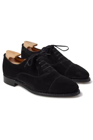 The Armoury FS5 Berkeley Black Suede Cap Toe Oxford Shoes *factory seconds*