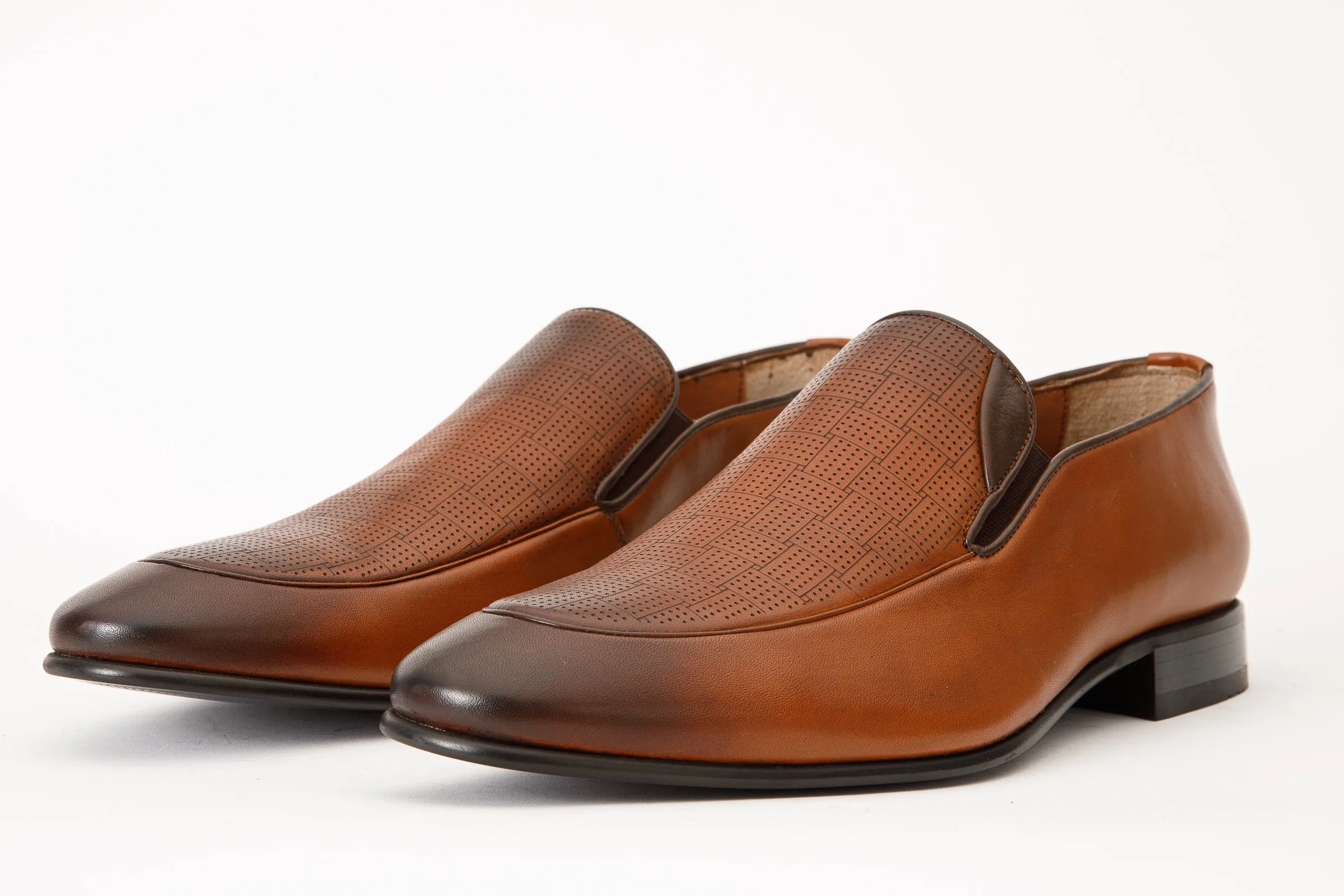 The Migues Tan Leather Loafer Men  Shoe