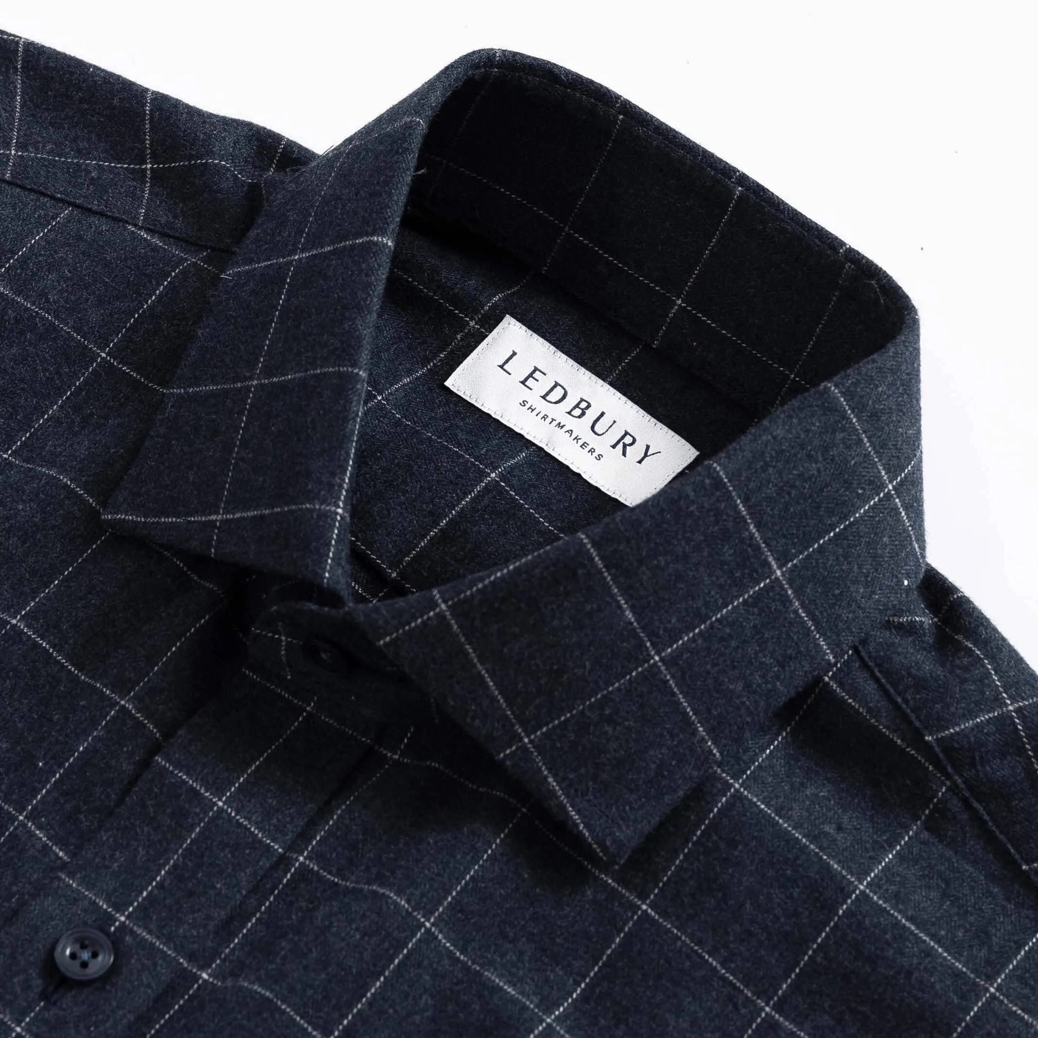 The Navy Conlon Windowpane Custom Shirt