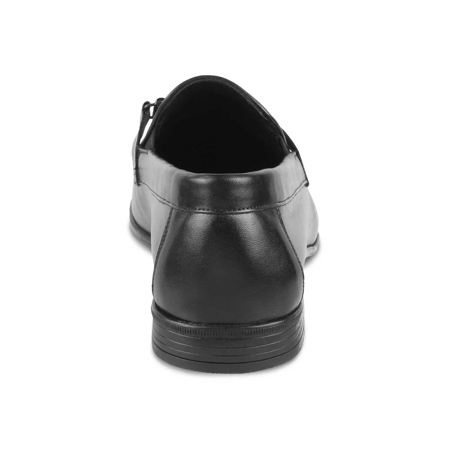 The Salperton Black Men's Leather Loafers Tresmode