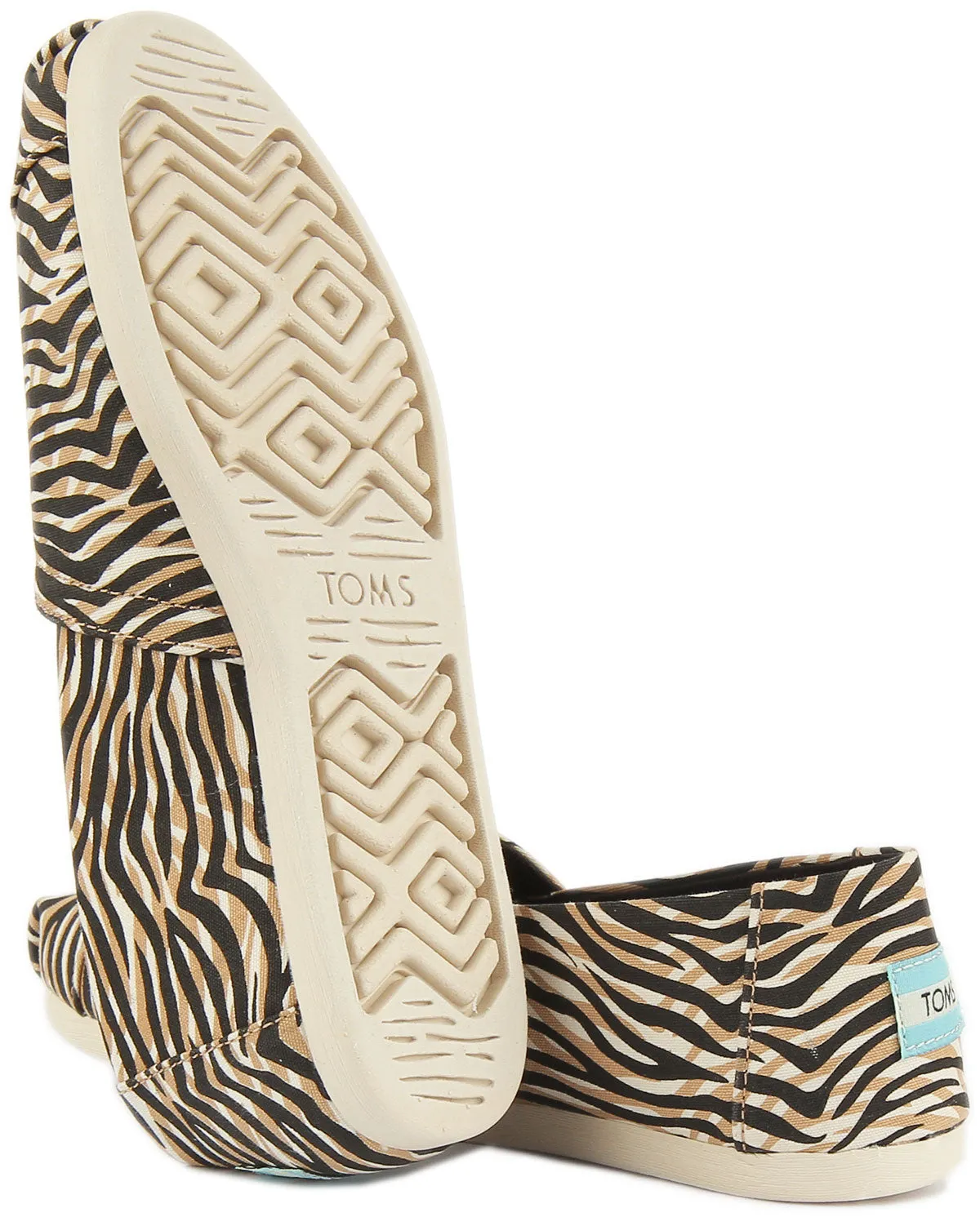 Toms Alpargata Shoes In Zebra For Women