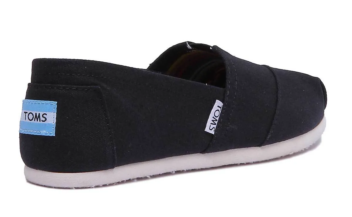 Toms Classic Slip On In Black