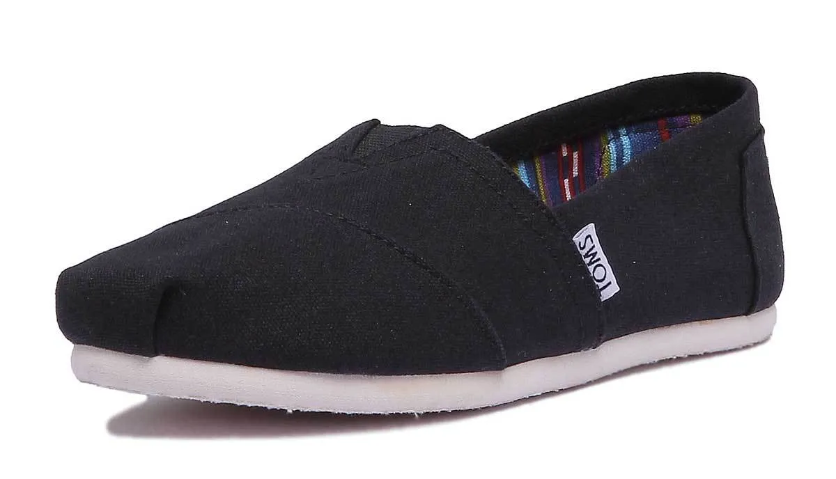 Toms Classic Slip On In Black