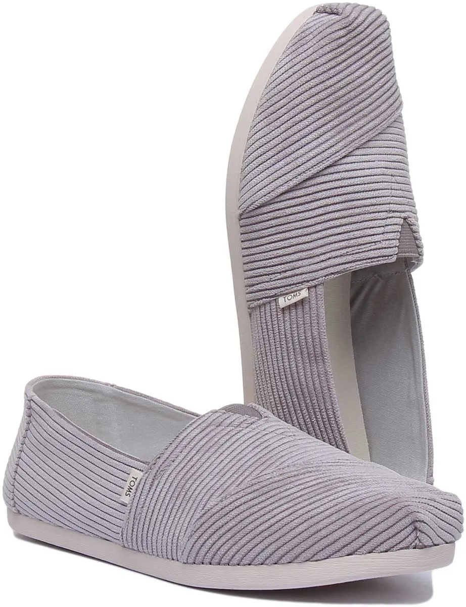 Toms Corduroy In Grey