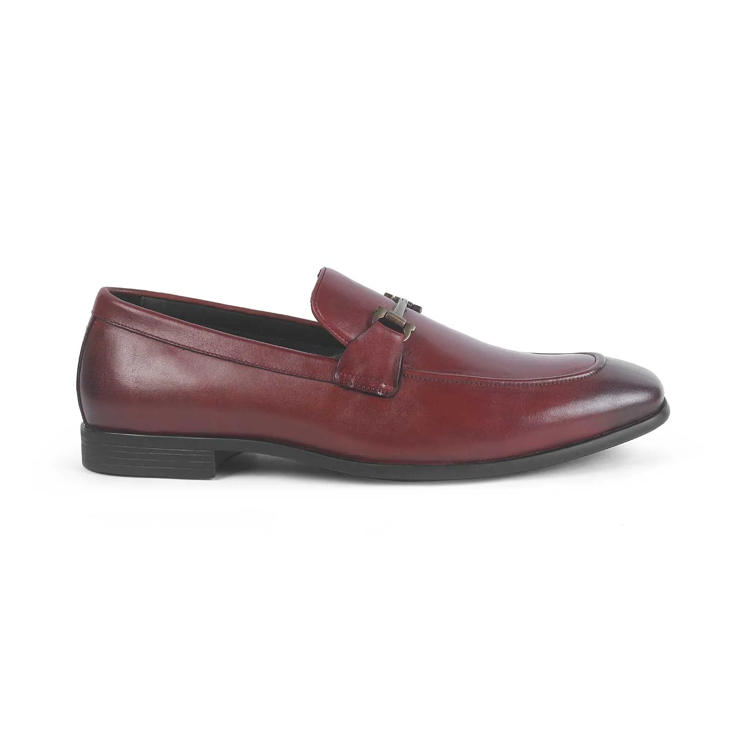 Tresmode Yobaa Wine Men's Leather Loafers