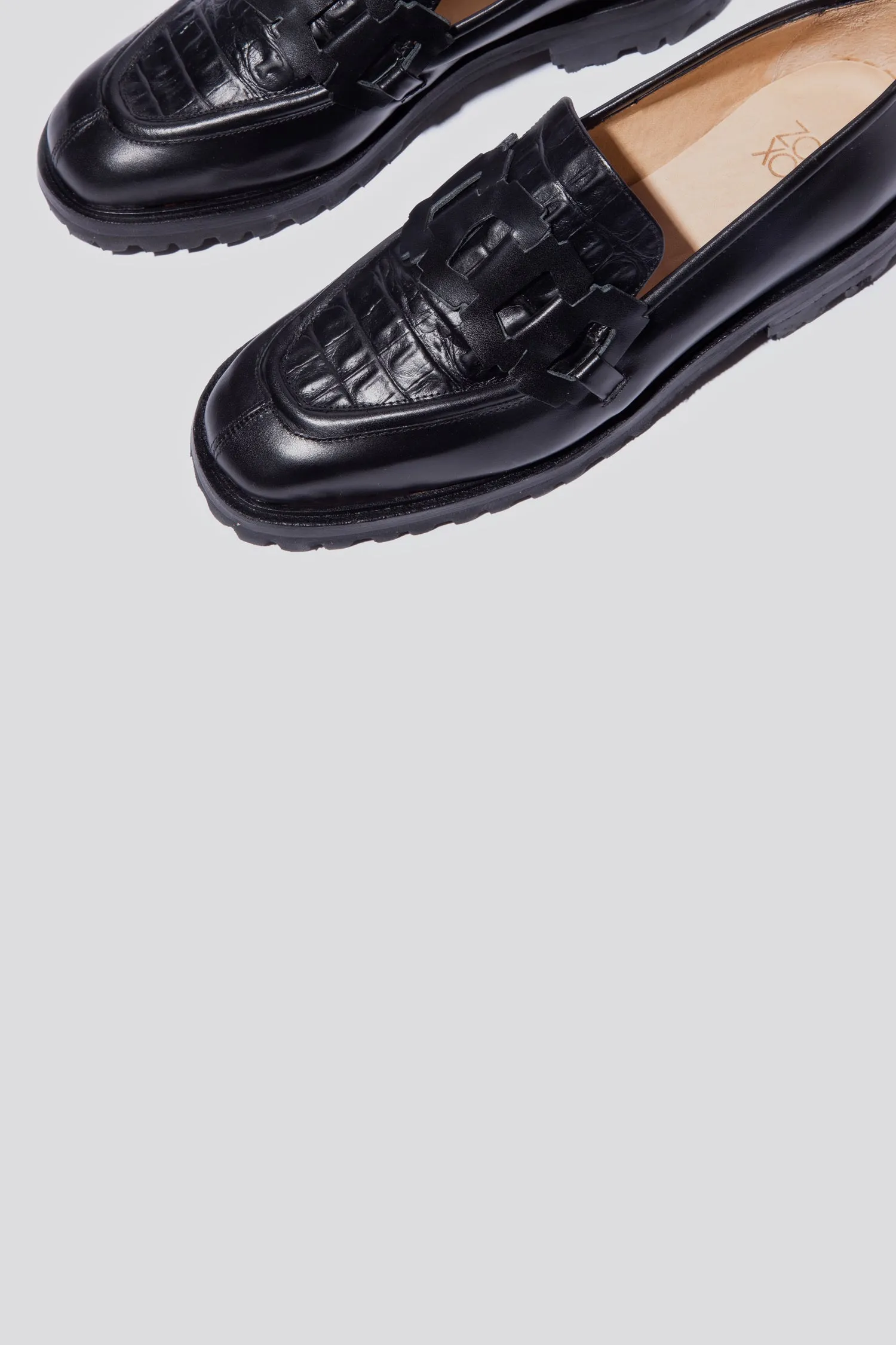 Trini Loafer in Black   Croco