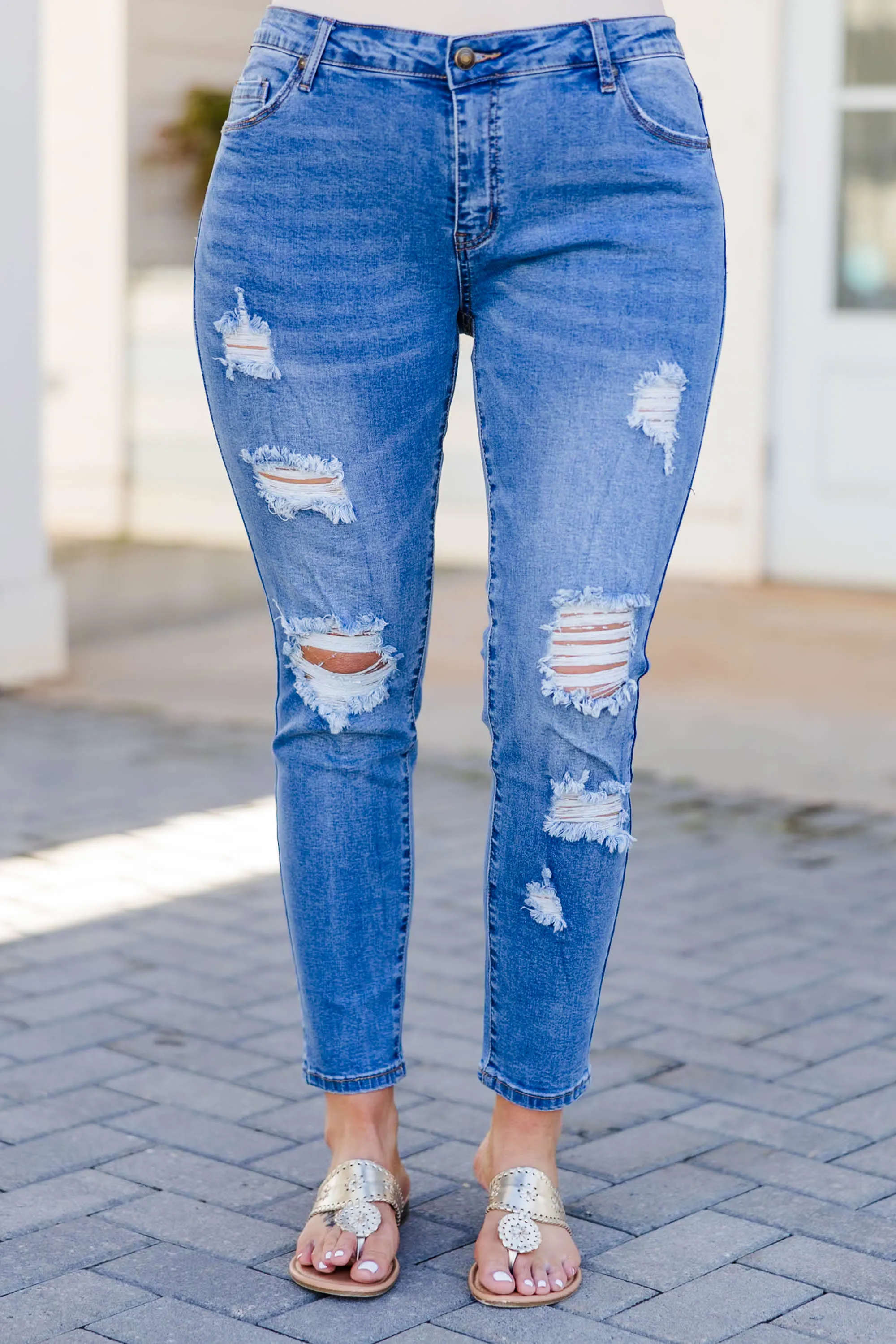 Trying To Go Jeans, Medium Wash