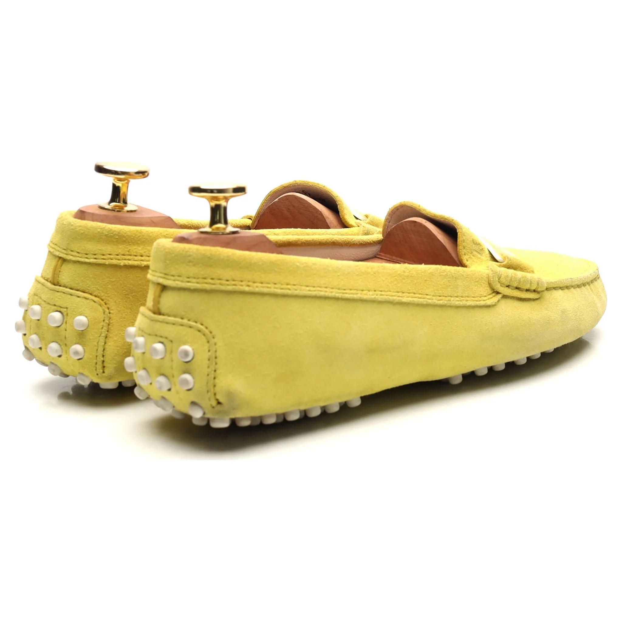 Women's Yellow Suede Driving Loafers UK 3 EU 36